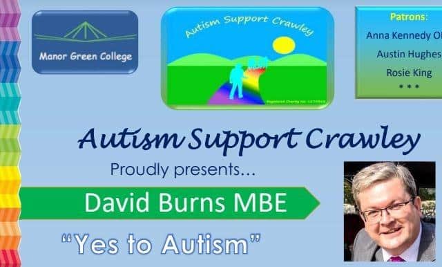 Crawley autism charity hosts evening with leading expert to inspire listeners to ‘stick at life’