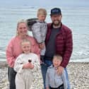 Among the people were evacuated from the Medmerry holiday park was Kiera Elizabeth and her three children – aged nine, six and four. Photo contributed