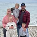 Among the people were evacuated from the Medmerry holiday park was Kiera Elizabeth and her three children – aged nine, six and four. Photo contributed