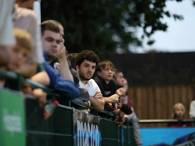 Crawley Town fans enjoy the team's first pre-season friendly, at Three Bridges FC
