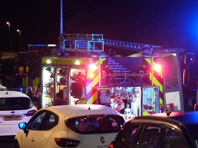 Ambulances and fire crews attended a fire in East Sussex on the evening of Monday, May 1