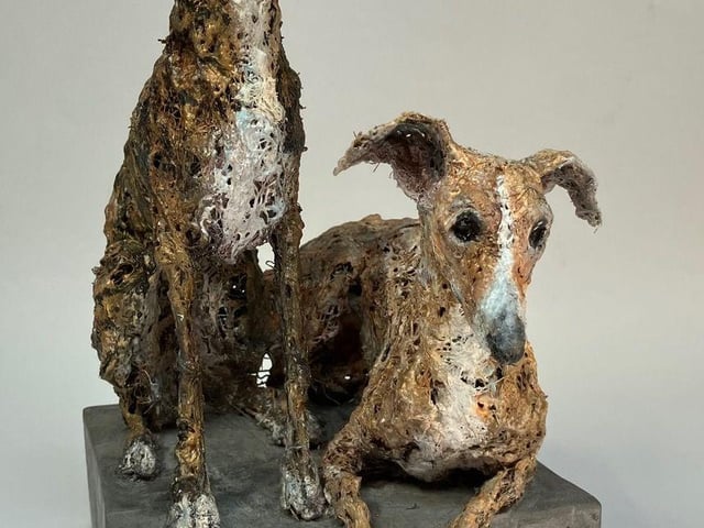 2 Whippets Lorna Brown