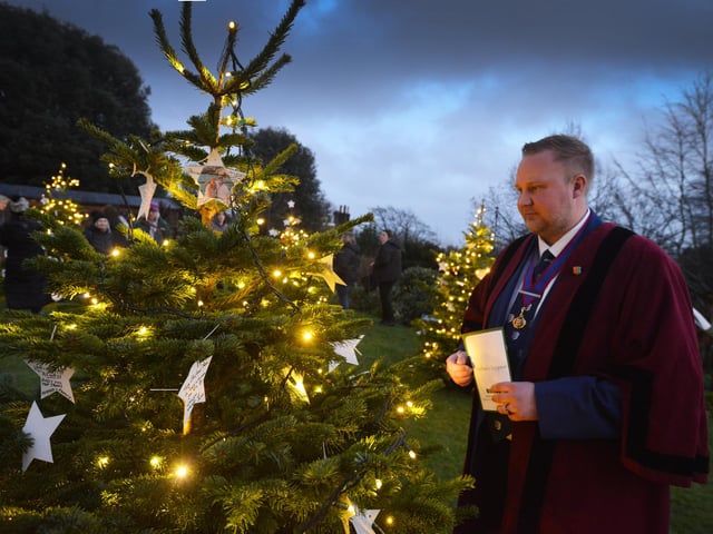 Lights of Love at St Michael's Hospice in St Leonards on December 10 2023.