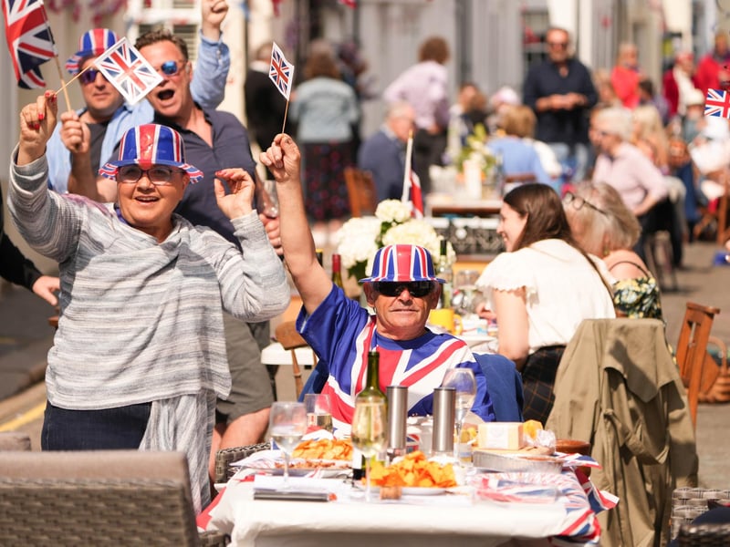 Coronation street party in Tarring High Street