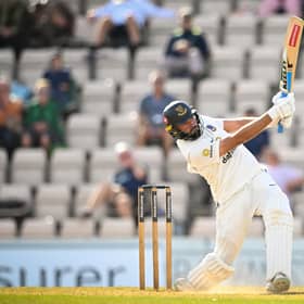 Jack Leaning bats for Sussex during their Rothesay County Championship win over Hampshire  at the Utilita Bowl.| Picture: Dave Vokes