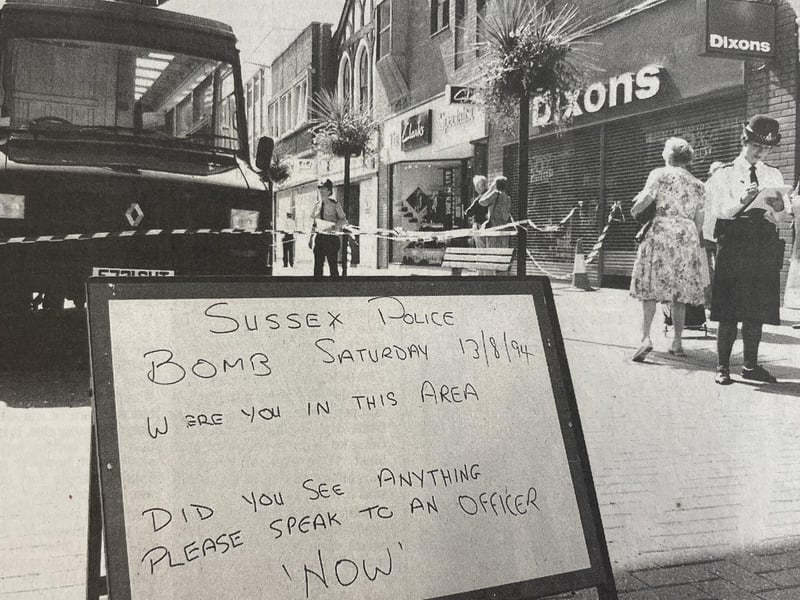 A police notice appealing for witnesses.