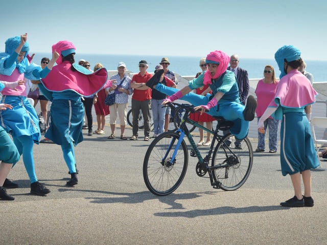 Sussex Blazing Saddles perform in Bexhill on Sunday September 10 2023.
