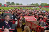 The scenes at the Broadfield Stadium after the Salford draw and me (inset) working on Saturday