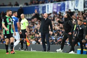 Sean Dyche, Manager of Everton, will be without his key midfielder for the clash at Brighton