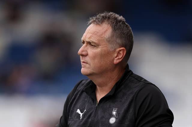 Micky Mellon, Manager of Oldham Athletic. (Photo by Lewis Storey/Getty Images)