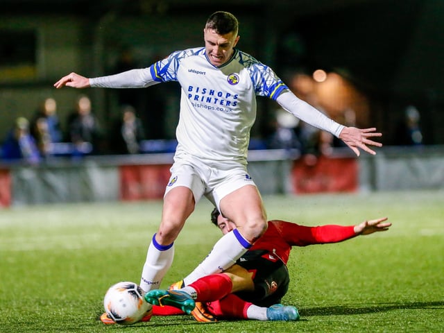Action from Eastbourne Borough's 2-1 Boxing Day win at Havant and Waterlooville in National League South