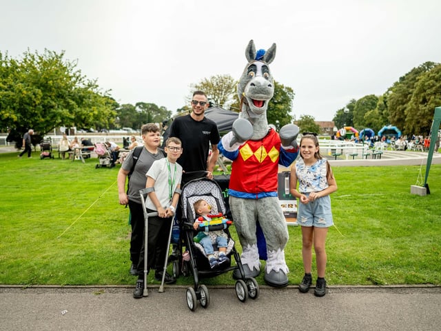 Racegoers got to meet Fontwell's mascot
