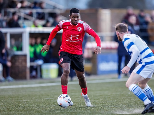 Action from Eastbourne Borough's draw at home to Oxford City in National League South