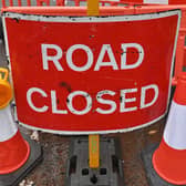 Road closure in Jevington