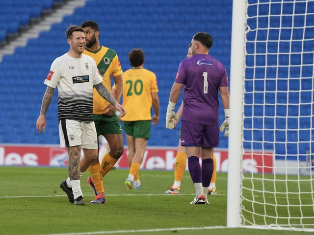 Littlehampton Town and their fans at the Sussex Transport Senior Cup final at the Amex Stadium