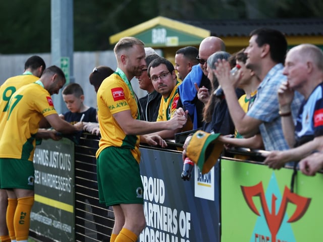 Natalie Mayhew's pictures of Horsham FC's Isthmian League title celebrations