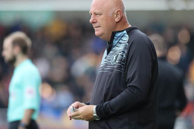 Mansfield Town coach Andy Garner. (Photo by Pete Norton/Getty Images)
