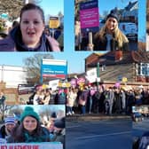 Nurses at Worthing Hospital joined colleagues and fellow Royal College of Nursing (RCN) members from across Sussex for a second consecutive day of industrial action today (Thursday, January 19).