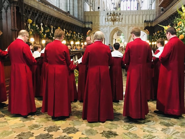 Even the Cathedral Choir made an appearance on the last day of the festival