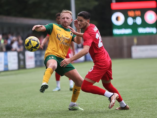 Action from Worthing FC's 3-0 friendly win at Horsham
