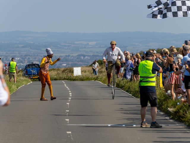 Beachy Head World Championship Penny Farthing Hill Climb 2025. Photo by TK photography. https://www.facebook.com/tadaskphoto