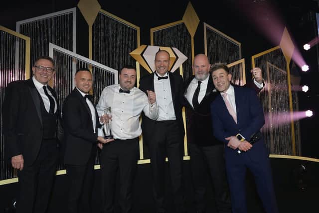 AC South celebrating their Gatwick Diamond Business Awards win.