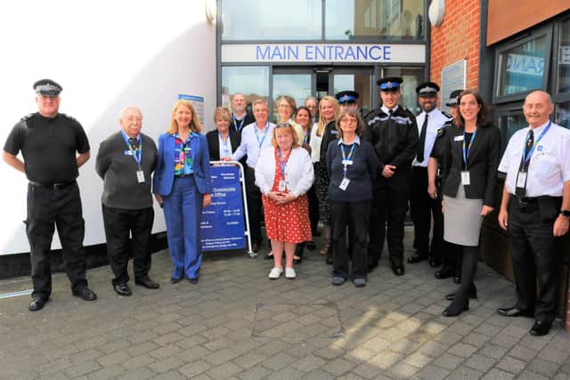 Sussex PCC's video update: Volunteers' Week.
Katy, left,  is pictured with the team at Southwater Community Police Hub.