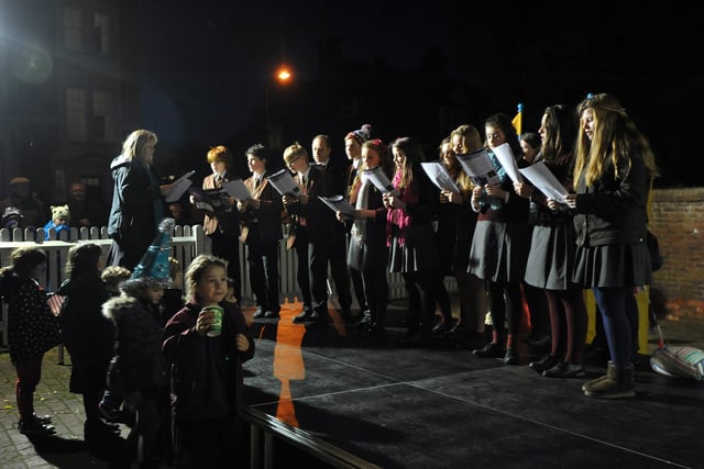 The choir from St Andrews School. November, 2013.