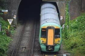 A person has died after being hit by a train in West Sussex, the British Transport Police have confirmed.