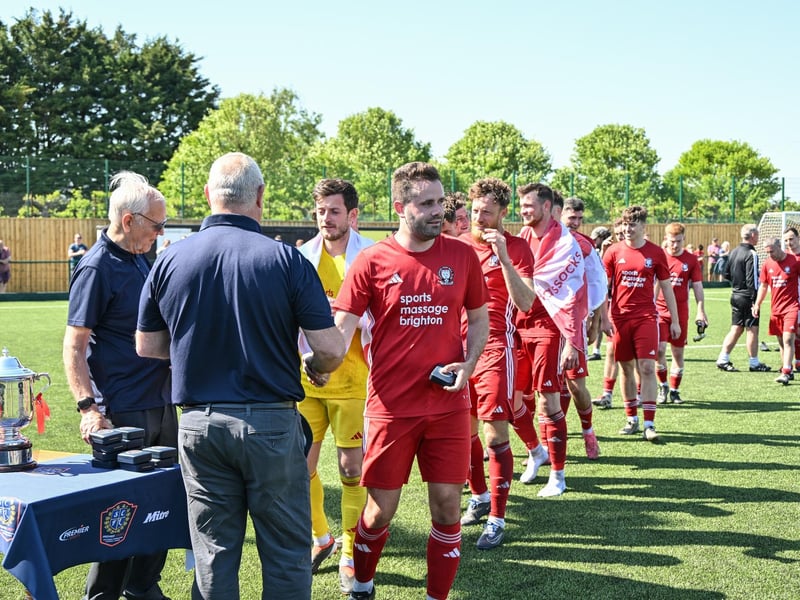 Hassocks FC win the 2024-25 Peter Bentley Cup