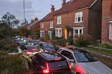 Traffic and safety are a primary driving force behind the community's outrage. This image (above) shows rush hour traffic on College Lane. | contributed