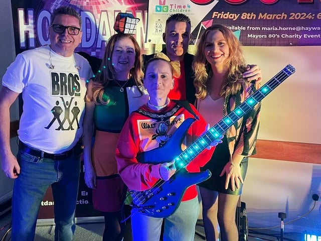 The Mayor of Haywards Heath's '80s Charity Night took place on Friday, March 8
