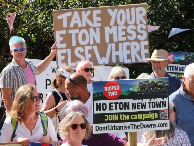 Campaigners are concerned the proposed 3,000-home development will engulf Plumpton Green, East Chiltington and South Chailey