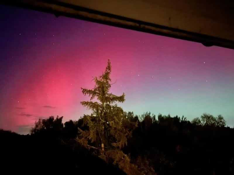 The Northern Lights captured in Horsham District