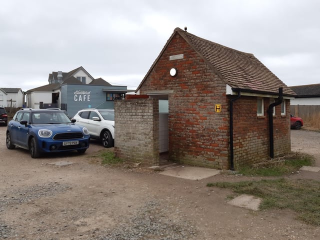 You will come into a car park, where toilets are available, and you will see The Bluebird Cafe
