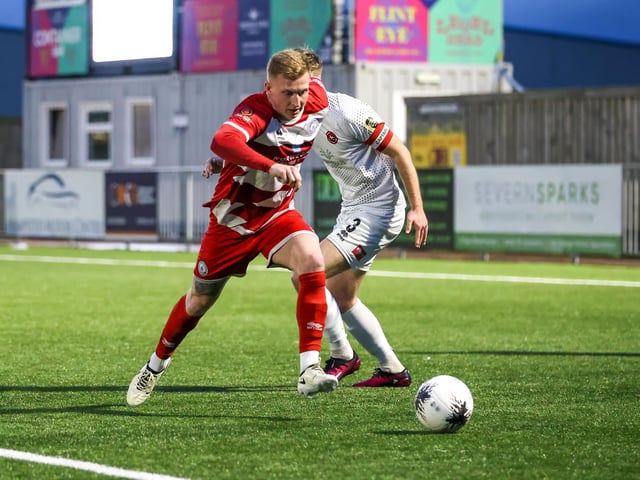 Action from Eastbourne Borough's 0-0 draw at Truro City