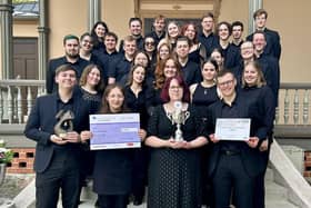 The University of Chichester brass band are European silver medallists
