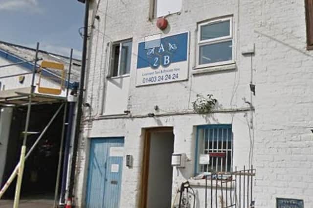 Plans to convert a former taxi office into five short-term tenancy apartments have been submitted to Horsham District Council. Image: Google