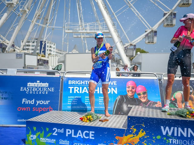 Podium pictures from the Eastbourne Triathlon Festival 2023