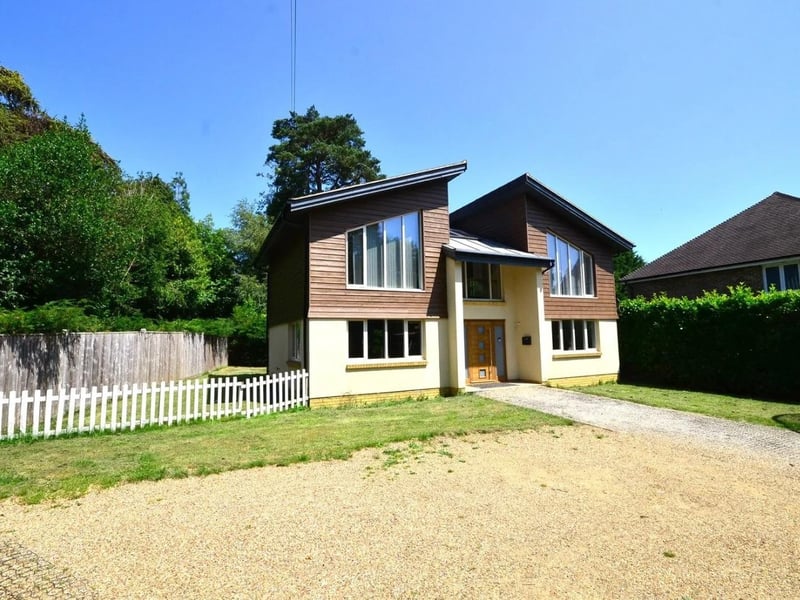 A detached Scandia Hus property has just come onto the market in East Grinstead for £800,000