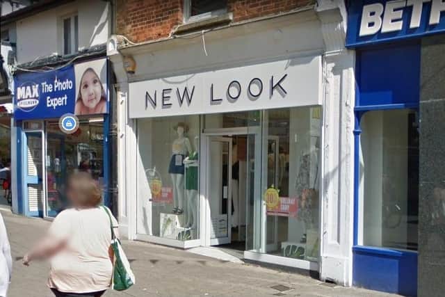 Littlehampton’s New Look branch is set to close next week. Photo: Google Street View