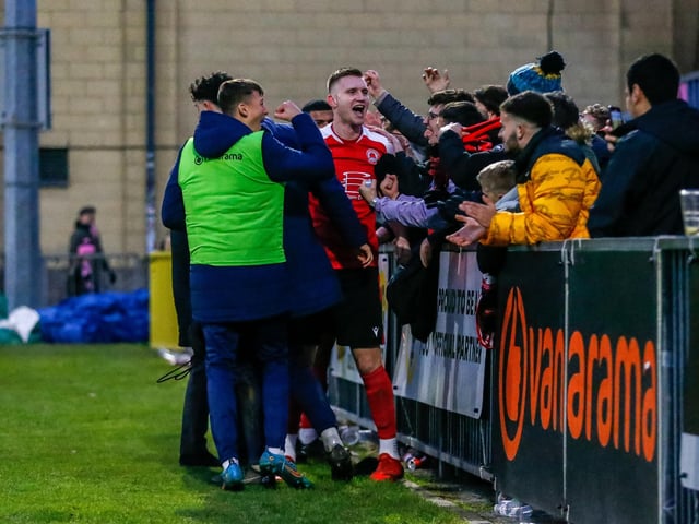 Action and goal celebrations from Eastbourne Borough's fine 3-1 win at Dulwich Hamlet in National League South