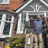 Gatwick Turret manager Rai Bhanot, SussexWorld and Crawley Observer editor Mark Dunford and Hotel Inspector Alex Polizzi