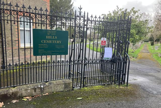 It is planned to extend Hills Cemetery in Horsham by taking over former allotment land