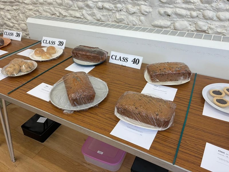 Cakes on display