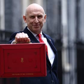 On Wednesday October 28, John Healey presented his first budget announcing £100 energy payment scheme |Photo by Henry NICHOLLS / AFP via Getty Images)