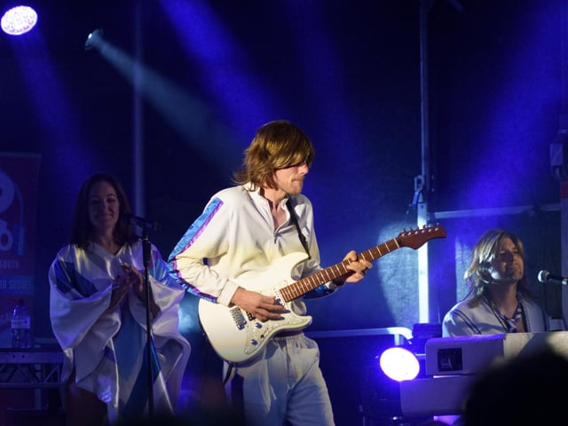 ABBA Revival Live After Racing at Fontwell on Friday 30 August 2024. www.polopictures.co.uk Fontwell Arundel Clive Bennett 20240830 ©2024 Clive Bennett Photography 30/08/2024 _CAB8362.JPG : Fontwell Park Ladies' Evening 2024