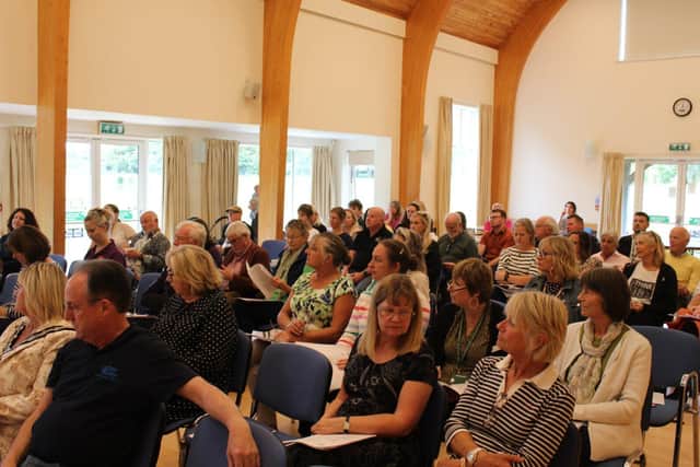 A packed house of Community Groups and Charities