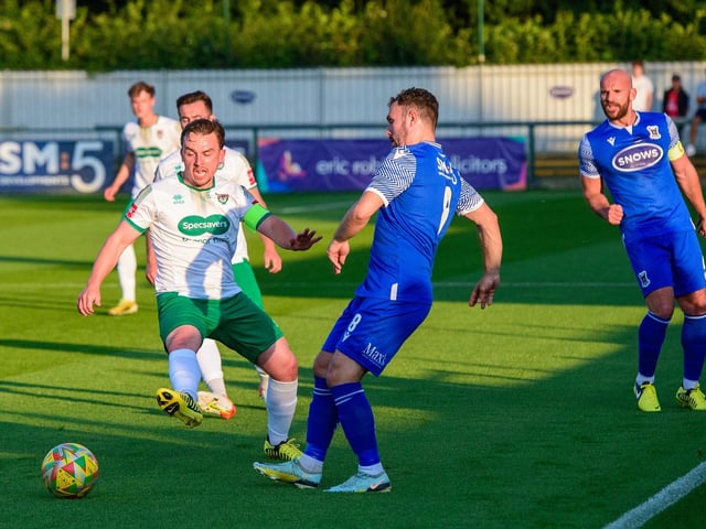 Action from AFC Totton v Bognor Regis Town, July 2023