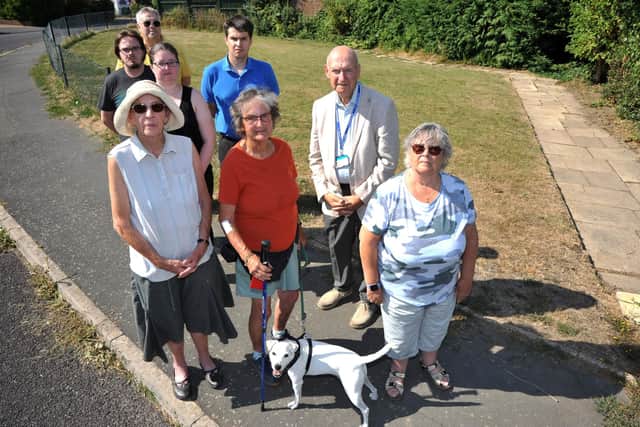 A group of Burgess Hill residents are opposing the loss of a green space in Alexandra Road. Picture: Steve Robards, SR2208082